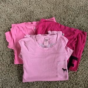 3 VS Pink T Shirt Bundle